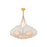 Hudson Valley Livonia 7Lt 28" Chandelier, Gold Leaf/Handmade Paper - 6528-VGL