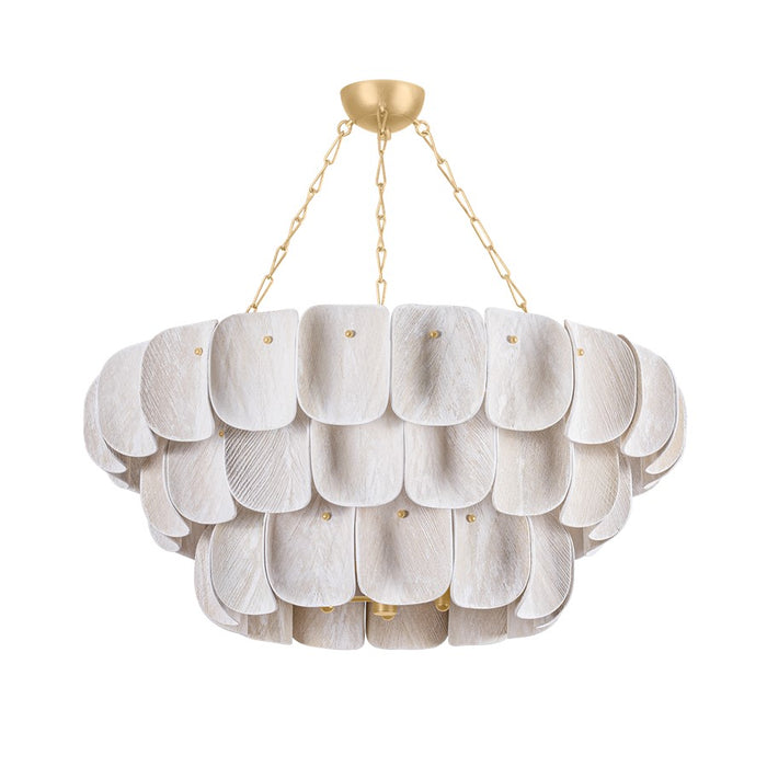 Hudson Valley Amalfi 16 Light Chandelier, Vintage Gold Leaf/Woven - 6641-VGL