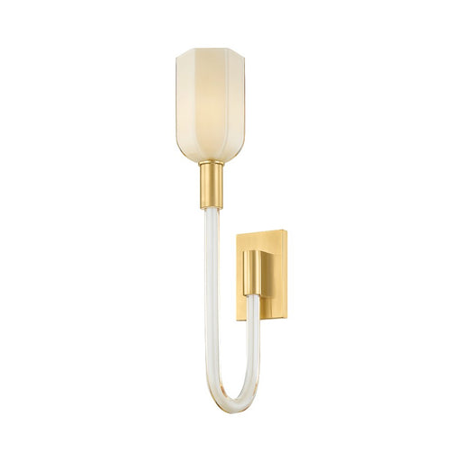 Hudson Valley Chester park 1 Light Wall Sconce, Aged Brass/Champagne - 6718-AGB