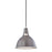 Hudson Valley Lydney 1 Light 10" Pendant, Polished Nickel/Gray