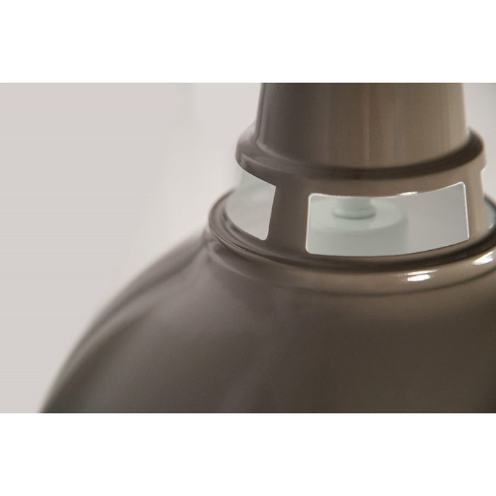 Hudson Valley Lydney 1 Light 14" Pendant, Gray/Polished Nickel/Gray