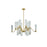 Hudson Valley Harpswell 18 Light Chandelier, Aged Brass/Smoke - 6817-AGB