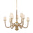 Hudson Valley Lighting Calumet 9 Light Chandelier, Aged Brass/Silk - 6849-AGB