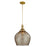 Hudson Valley Chatton 1 Light 17" Pendant, Aged Brass/Light Bronze - 6916-AGB