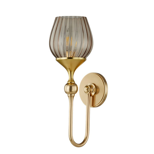 Hudson Valley Chatton 1 Light Wall Sconce, Aged Brass/Light Bronze - 6918-AGB