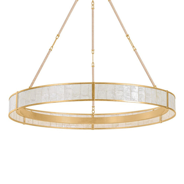 Hudson Valley Halcott 1Lt 42" Chandelier, Vintage Gold Leaf - 6942-VGL
