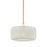 Hudson Valley Beechurst 1 Light 16" Pendant, Aged Brass/Clear Etched - 7017-AGB