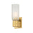 Hudson Valley Irondale 1 Light Wall Sconce, Aged Brass/Clear Etched - 7131-AGB