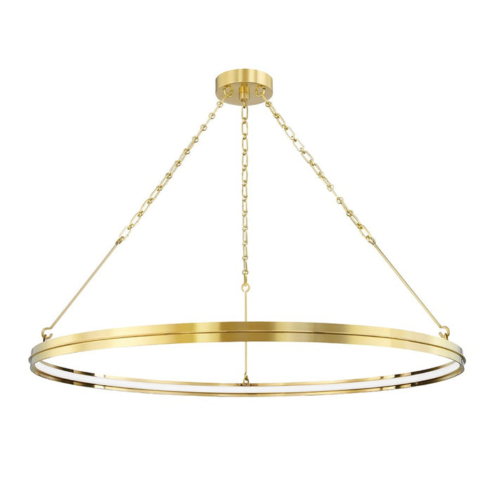 Hudson Valley Rosendale Medium Led Chandelier, Aged Brass