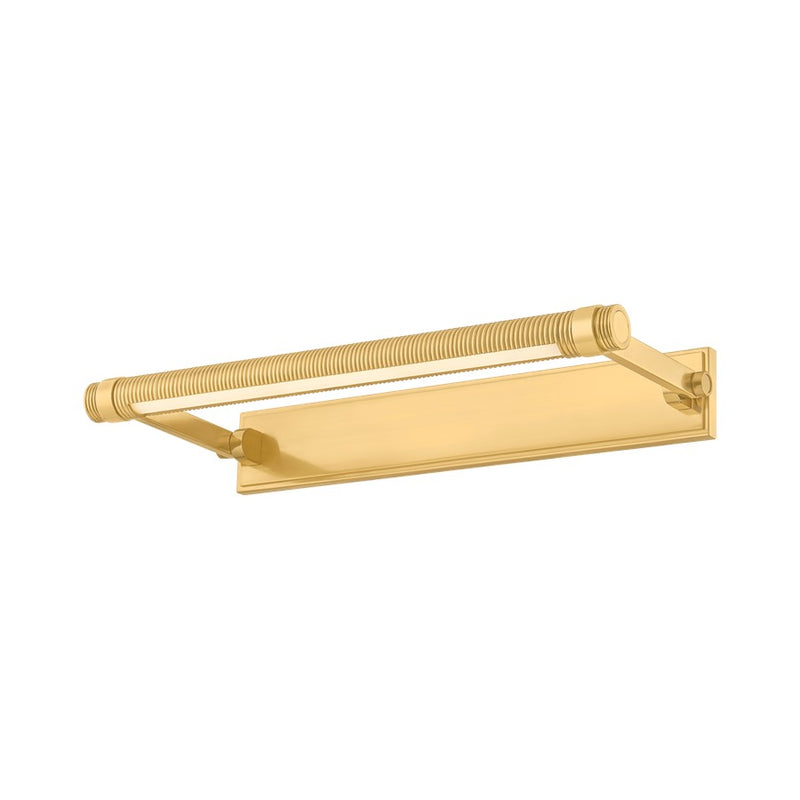 Hudson Valley Duell 1Lt 18" Picture Light, Aged Brass - 7318-AGB