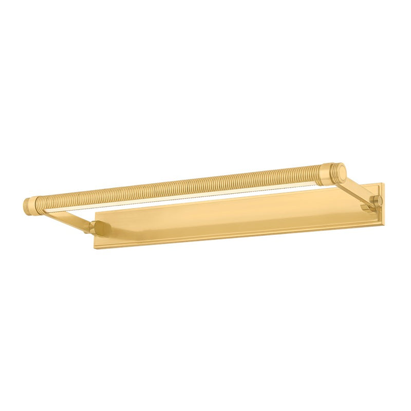 Hudson Valley Duell 1Lt 24" Picture Light, Aged Brass - 7324-AGB