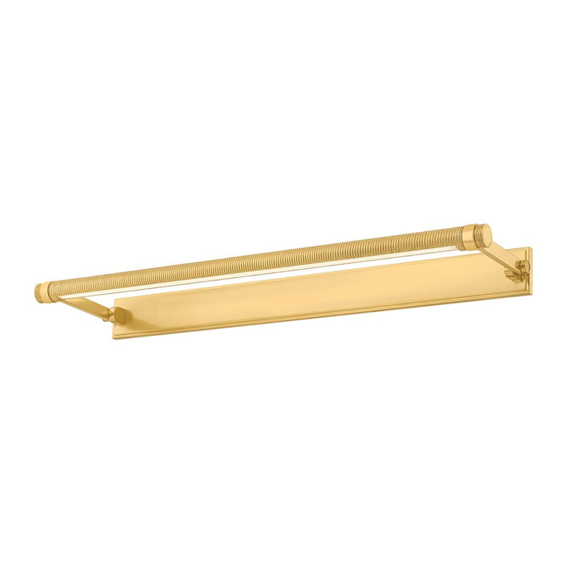 Hudson Valley Duell 1Lt 30" Picture Light, Aged Brass - 7330-AGB