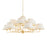Hudson Valley Durland 13 Light Chandelier, Aged Brass/White Linen