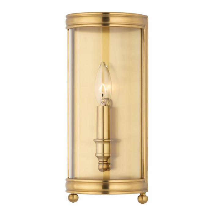 Hudson Valley Larchmont 1 Light Wall Sconce, Clear