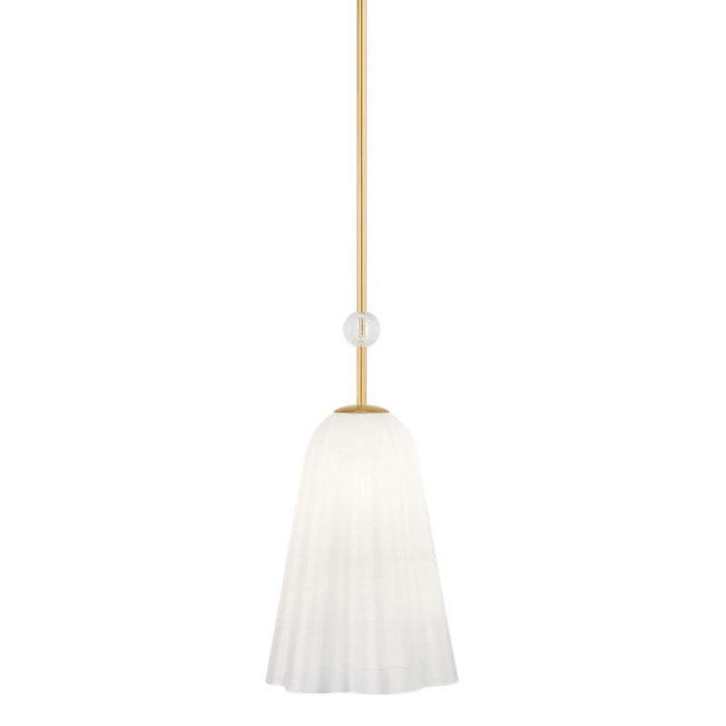 Hudson Valley Cambria Heights 1 Light Pendant, Aged Brass/Sfumato - 7810-AGB