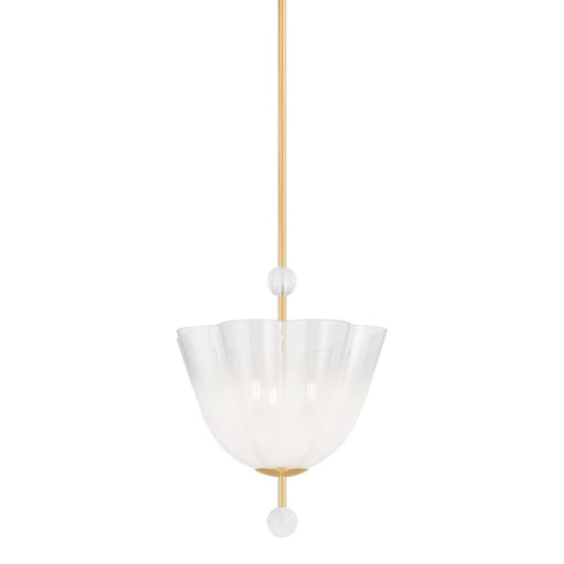 Hudson Valley Cambria Heights 3 Light Lantern, Aged Brass/Sfumato - 7817-AGB