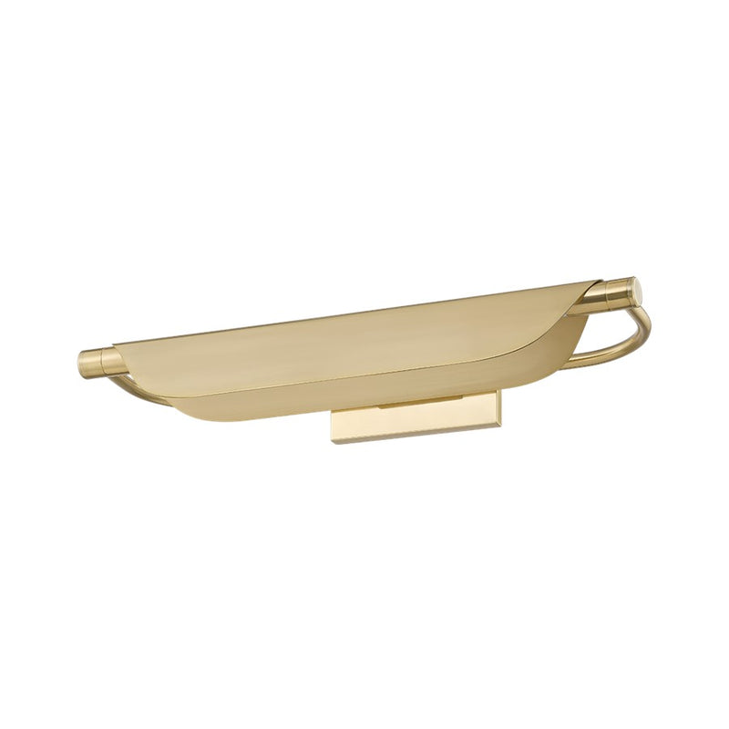 Hudson Valley Tinwald 1 Light 19" Picture Light, Aged Brass - 7919-AGB