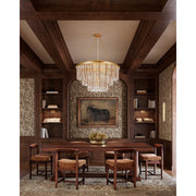 Hudson Valley Luther 24in LED Picture Light | Aged Brass Botanical Metal | Living Room & Hallway Art Light | 24.5 x 3 in | Model 7924-AGB