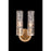 Hudson Valley Dartmouth 2 Light Wall Sconce, Aged Brass/Clear