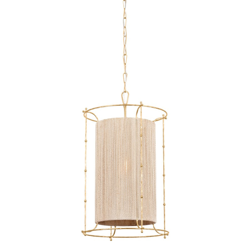 Hudson Valley Jones Point 1 Light Lantern, Vintage Gold Leaf
