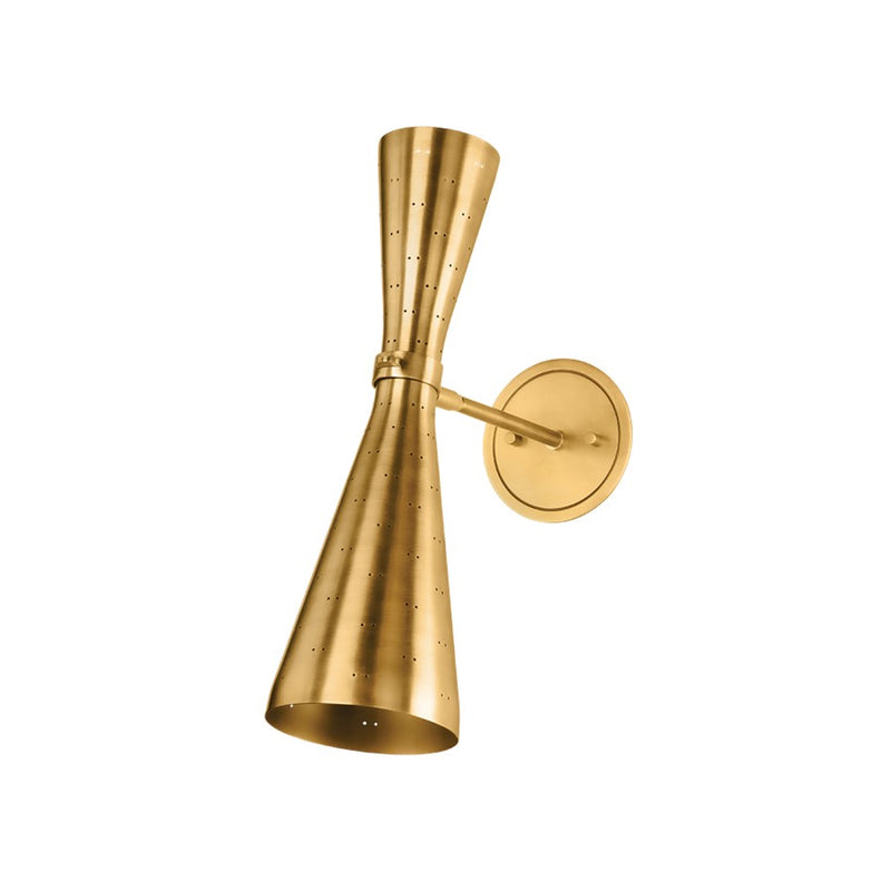Hudson Valley Allanton 2 Light Wall Sconce, Aged Brass - 8122-AGB