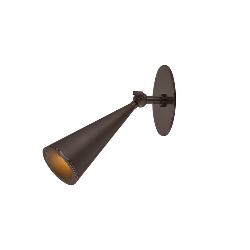 Hudson Valley Beechmont 1-Light Flush Mount | Bronze Steel Cone Shade | Hallway & Bedroom | 4.75 x 8 in | Model 8151-BRZ