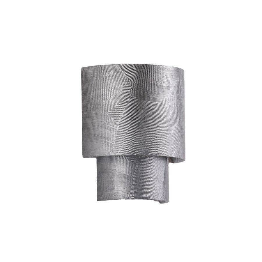 Hudson Valley Moray 2 Light Wall Sconce, Black Silver Leaf - 8509-BSL