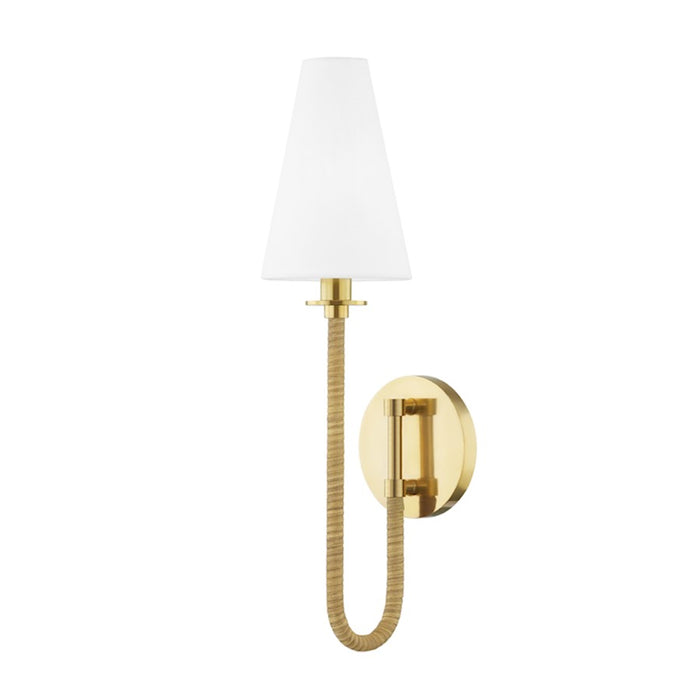 Hudson Valley Ripley 1 Light Wall Sconce, Aged Brass