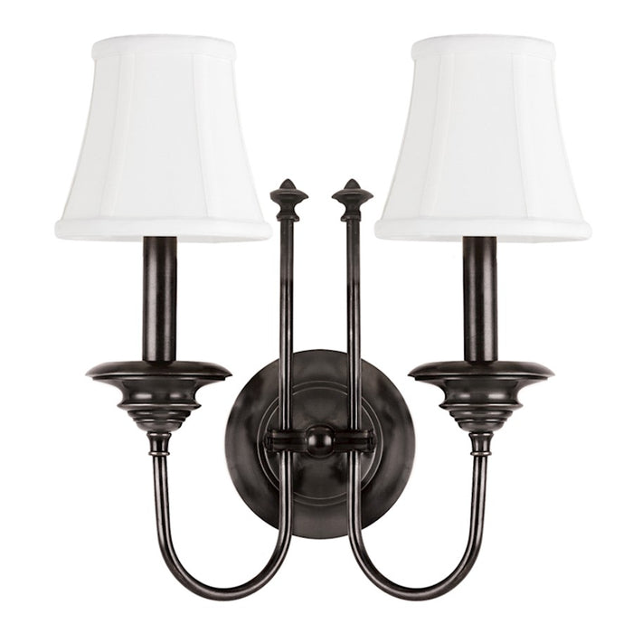 Hudson Valley Yorktown Wall Sconce, Old Bronze/Off White