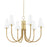 Hudson Valley Ripley 6 Light Chandelier, Aged Brass