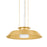 Hudson Valley Woodrow 1 Light 32" Pendant, Aged Brass/Opal Glossy - 8832-AGB