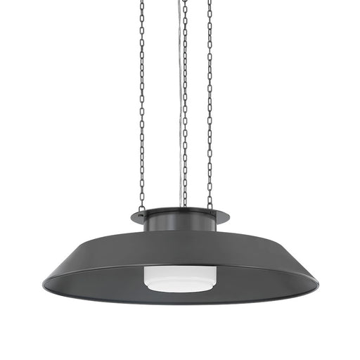 Hudson Valley Woodrow 1Lt 32" Pendant, Distressed Bronze/Opal Glossy - 8832-DB