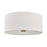Hudson Valley Ashland 4Lt Flush Mount, Aged Brass/White Linen 1 - 8922-AGB