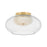 Hudson Valley Moore 1 Light 12" Flush Mount, Aged Brass/Clear
