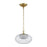Hudson Valley Moore 1 Light Pendant, Aged Brass/Clear - 9014-AGB