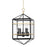 Hudson Valley Bedford Hills 8 Light Pendant, Aged Brass/Black