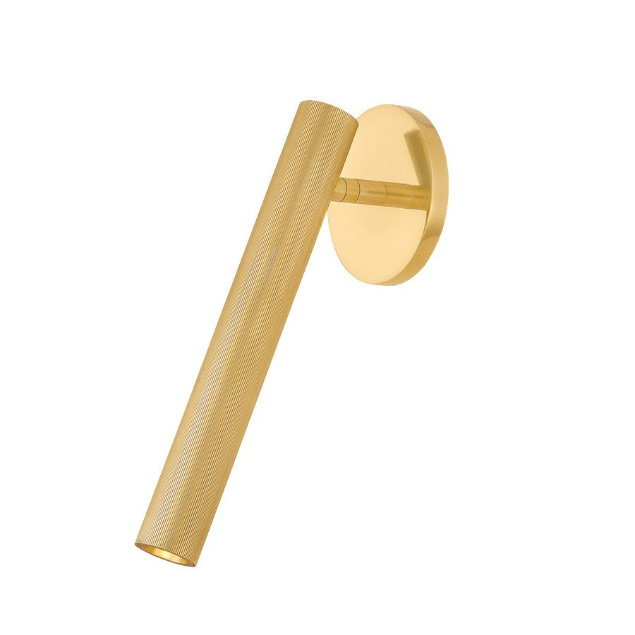 Hudson Valley Simeon 1 Light Wall Sconce, Aged Brass - 9141-AGB