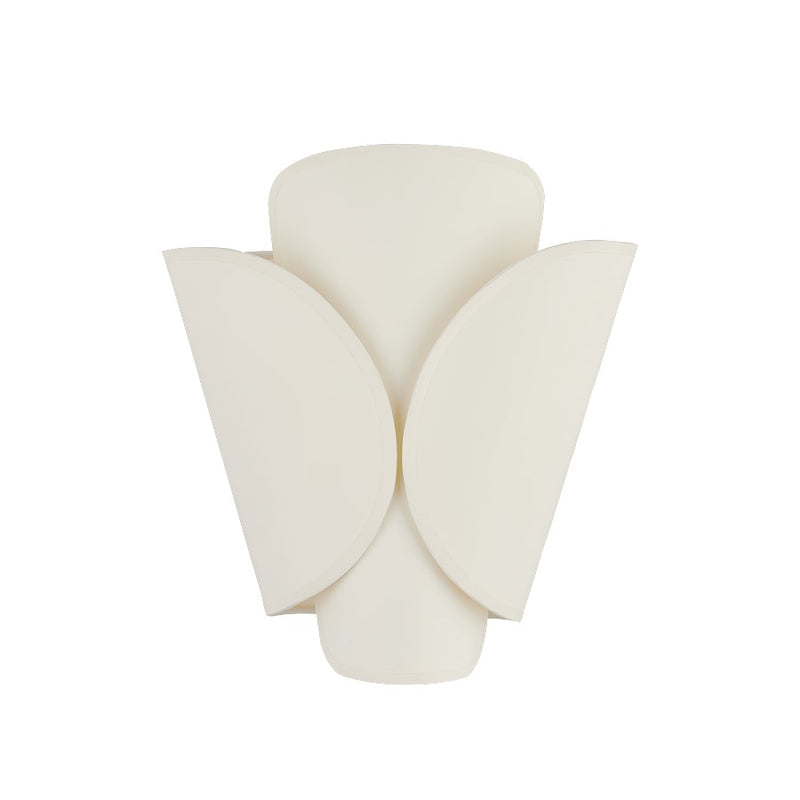 Hudson Valley Savoie 1 Light Wall Sconce, Aged Brass/Off White - 9201-AGB-A
