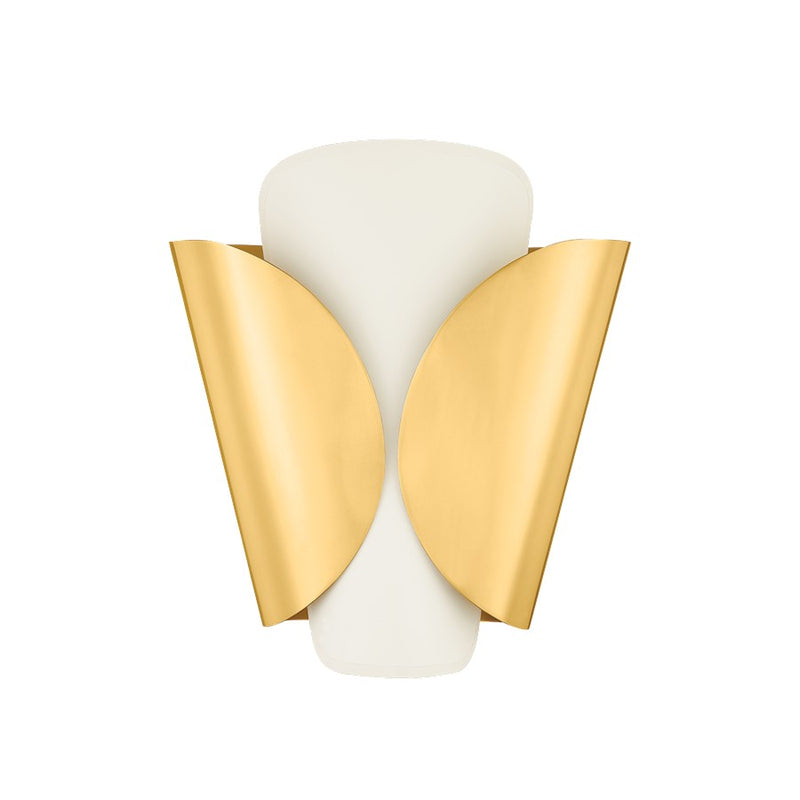 Hudson Valley Savoie 1 Light Wall Sconce, Aged Brass/Aged Brass - 9201-AGB-B