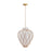 Hudson Valley Apple Valley 1Lt 17" Pendant, Aged Brass/Opal Glossy - 9217-AGB