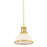 Hudson Valley Pinesbridge 1Lt 11" Pendant, Aged Brass/Opal Glossy - 9309-AGB