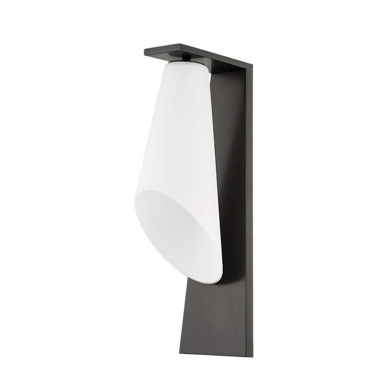 Hudson Valley Andros 1 Light Wall Sconce, Old Bronze/Opal Matte - 9316-OB