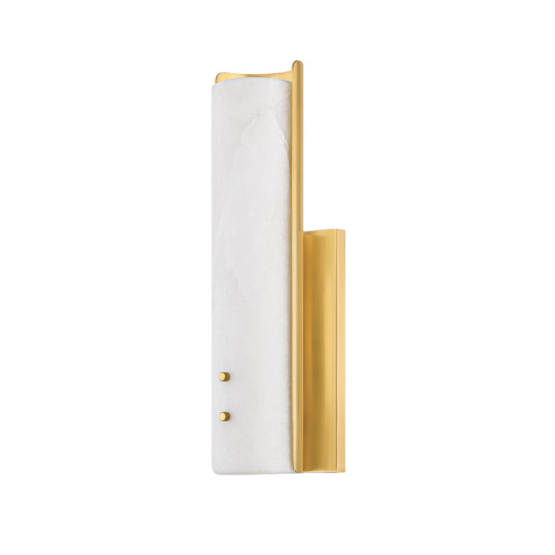 Hudson Valley Lucio 1 Light 15" Wall Sconce, Aged Brass - 9715-AGB