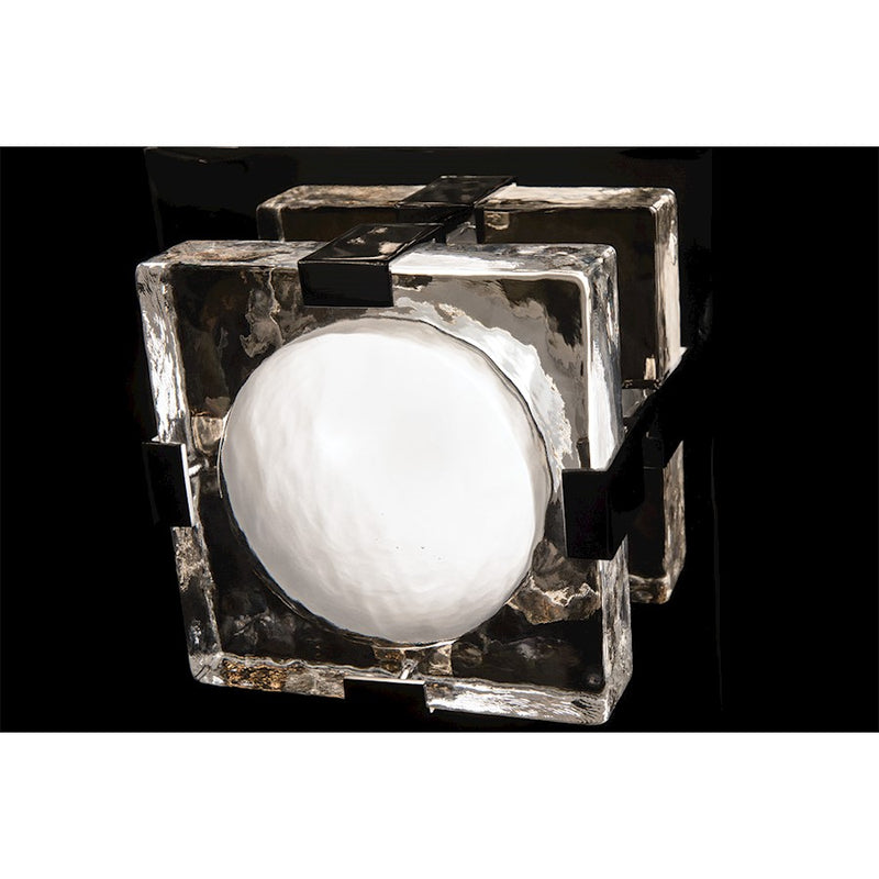 Hudson Valley Bourne 1 Light LED Wall Sconce 8"x8", Aged Brass - 9808-AGB