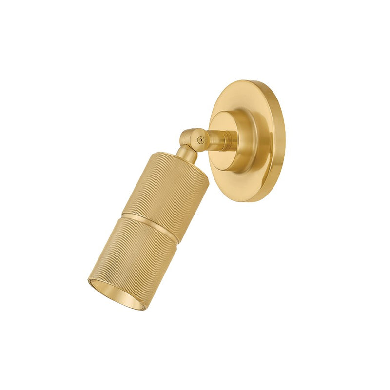 Hudson Valley Truett 1 Light Wall Sconce, Aged Brass - 9810-AGB