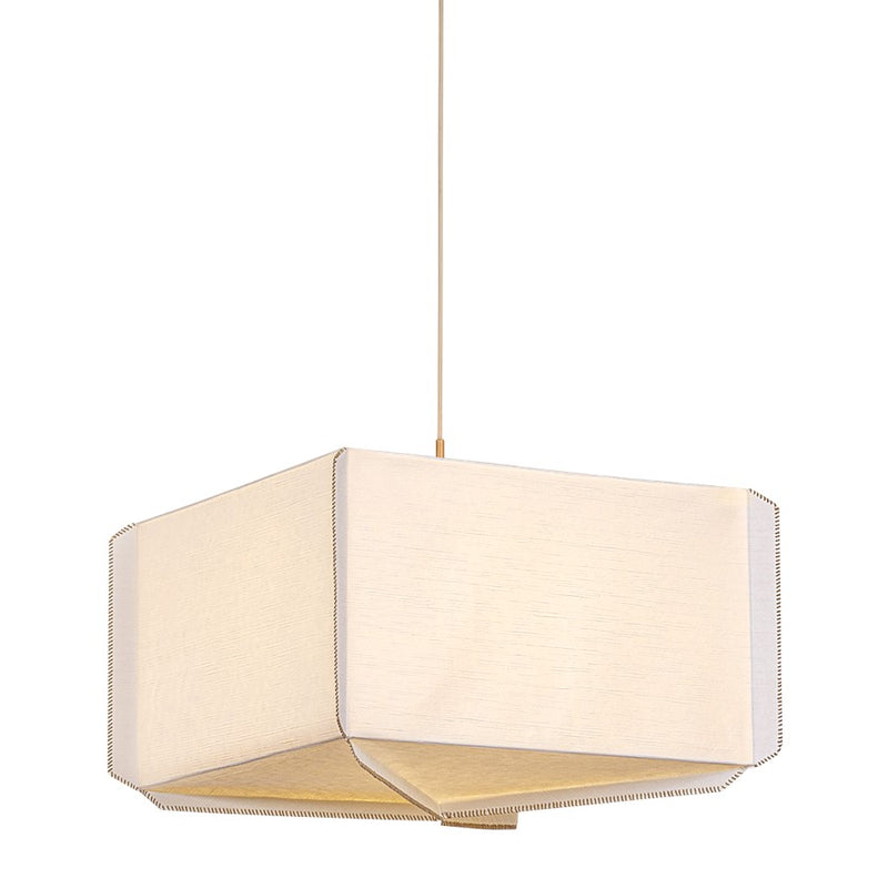 Hudson Valley Louise 3Lt Pendant, Patina Gold Leaf/Handmade Paper - AH4433-PGL