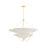 Hudson Valley Gerhard 9Lt Chandelier, Aged Brass/Ivory Linen - AH4640-AGB