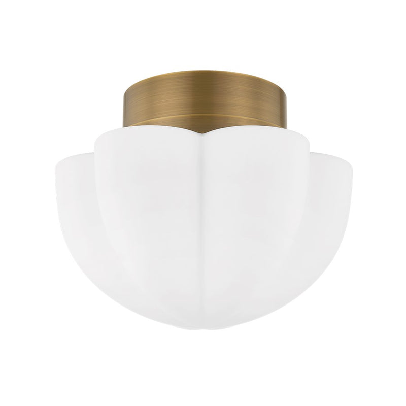 Hudson Valley Seabrook 1Lt 15" Flush Mount, Bronze/Opal Glossy - CB1616-HB