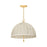 Hudson Valley Palmetto 1 Light Pendant, Aged Brass/Natural Linen - CB5851-AGB