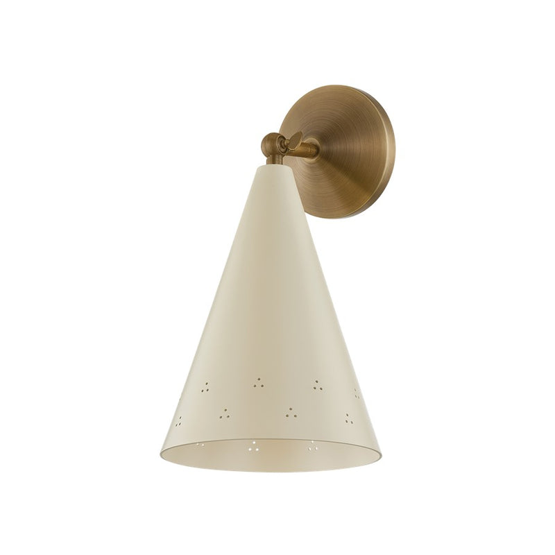 Hudson Valley Pawley 1Lt Wall Sconce, Historic Bronze/Soft Sand - CB8613-HB-SSD